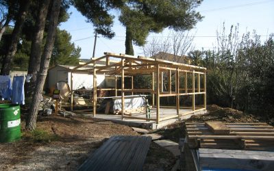 un atelier dans le jardin