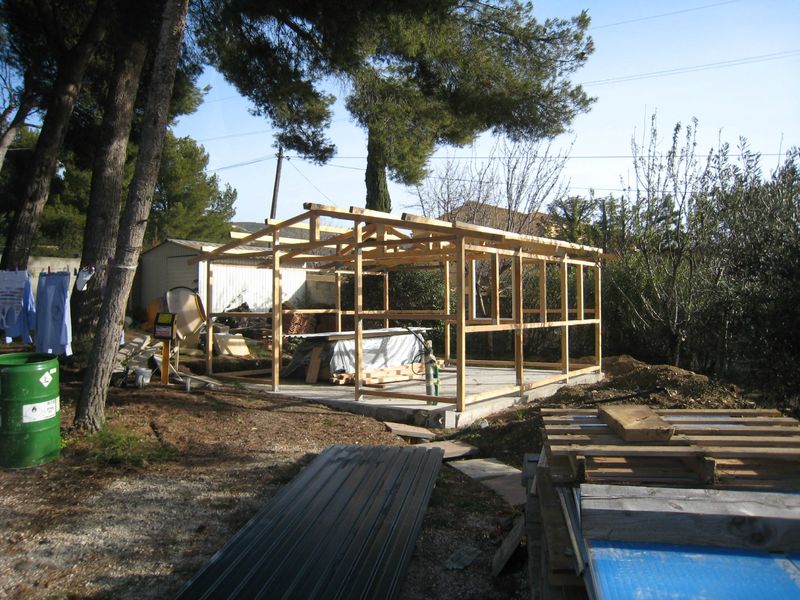 un atelier dans le jardin