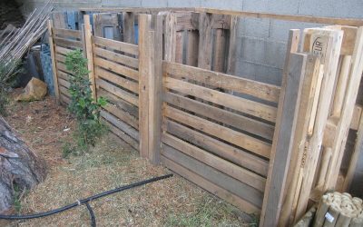 Un composteur en palettes