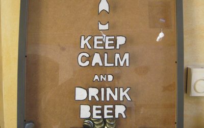 Mes filles sur mes traces: un cadre pour mes capsules fait par Maïlys