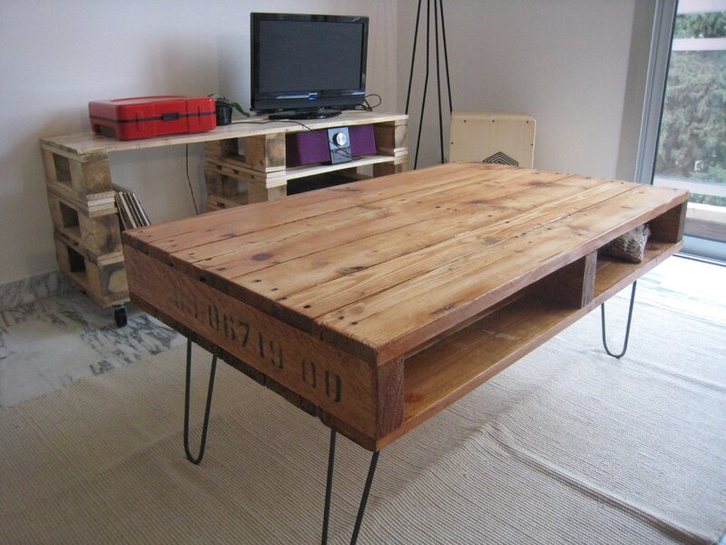 Récup palettes: une table basse pour Chloé et Romain