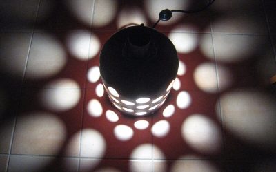 Une lampe bouteille de gaz