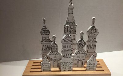 La cathédrale Saint Basile à colorier pour Thaïs et Zoé