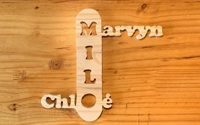 Une déco en bois découpé pour Milo