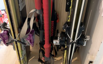 Un rack à ski pour Marvyn et Chloé