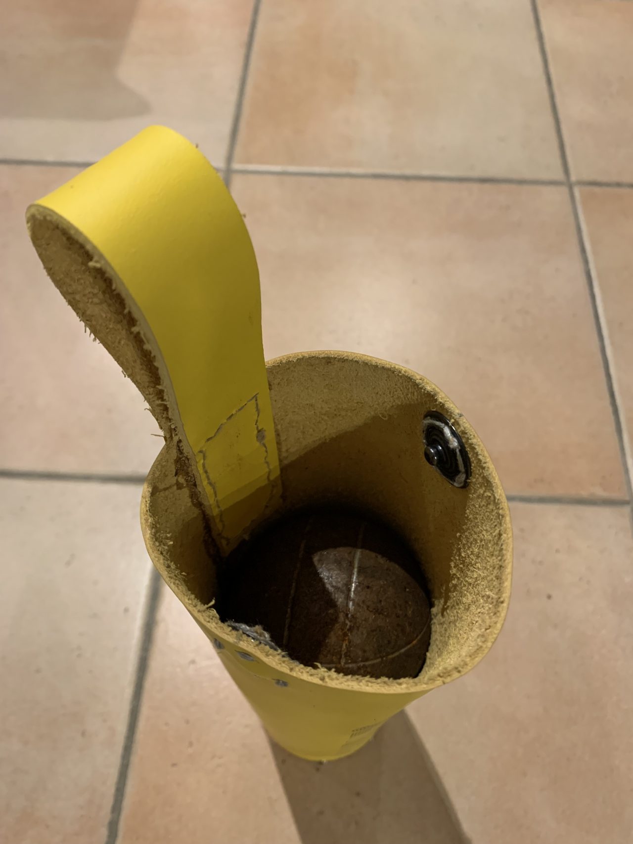 SACOCHE BOULES PAPA CHAMPION DE PÉTANQUE 25CM